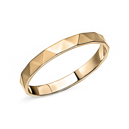 Золотое обручальное кольцо 585, размер 15