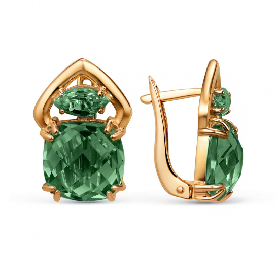 Золотые серьги 585, женские