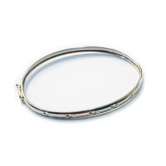 Серебряный браслет 925, плетение фигурное, длина 19.5 см