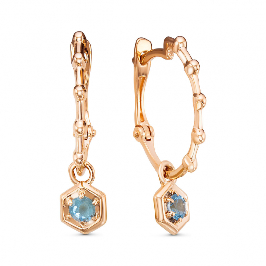 Золотые серьги 585, женские