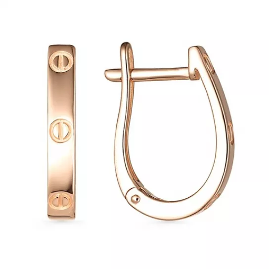 Золотые серьги 585, женские