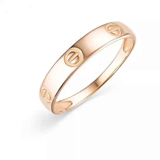 Золотое кольцо 585, женское, размер 17.5