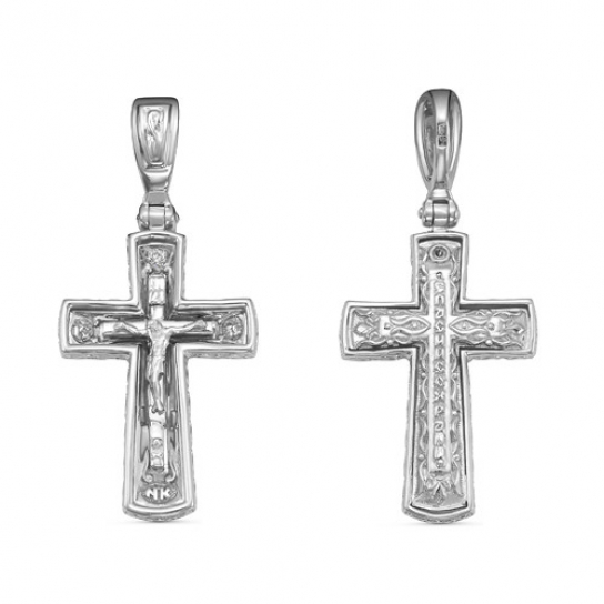 Золотой крестик 585 нательный, на шею