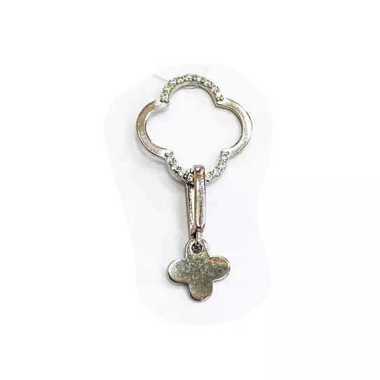 Серебряная подвеска 925, женская, с фианитом