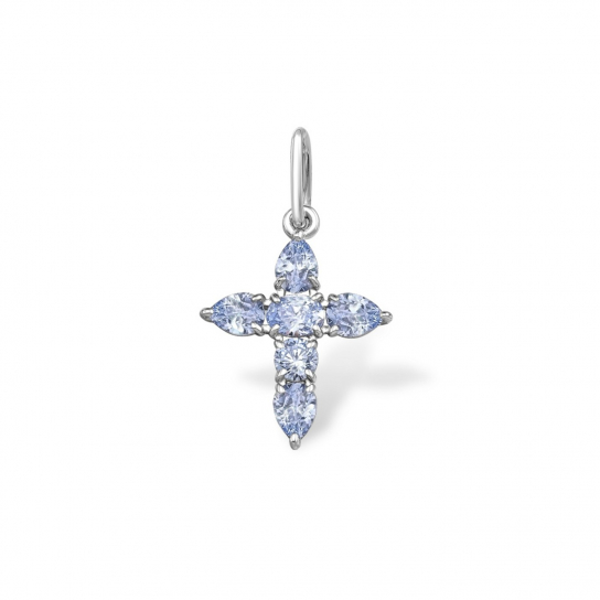 Серебряный крестик 925 нательный, на шею