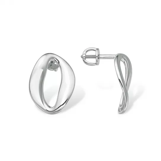 Пусеты из серебра