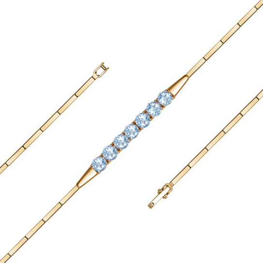 Золотой браслет 585, длина 17 см