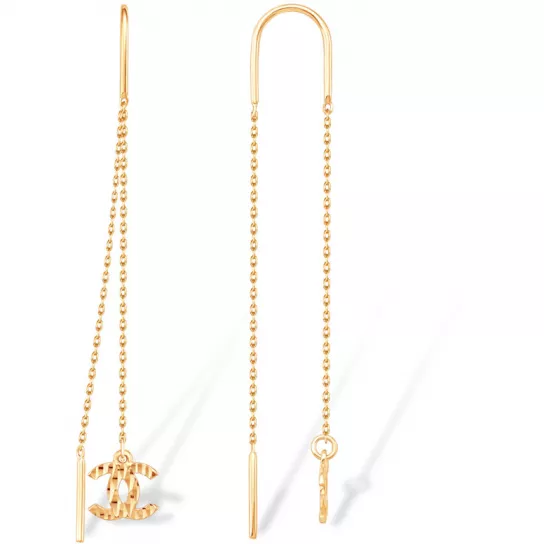 Золотые серьги 585, женские