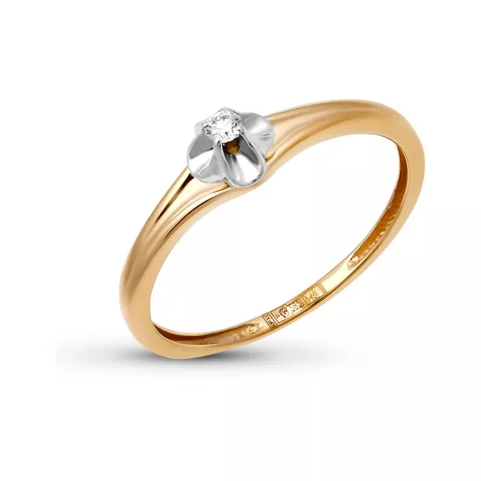 Кольцо с бриллиантами из золота