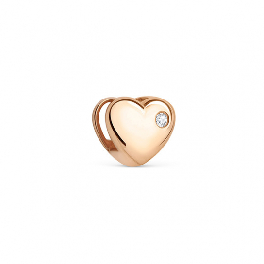 Золотая подвеска 585, женская, с фианитом