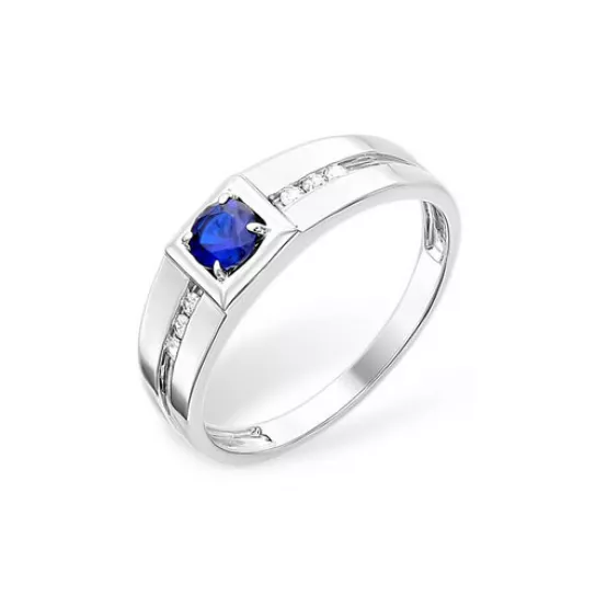Серебряное кольцо 925, женское, с фианитом, размер 21