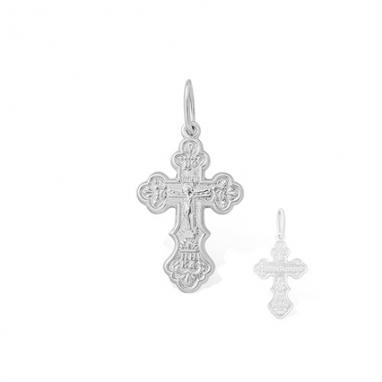 Серебряный крестик 925 нательный, на шею