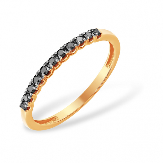 Золотое кольцо 585, женское, с бриллиантом, размер 17