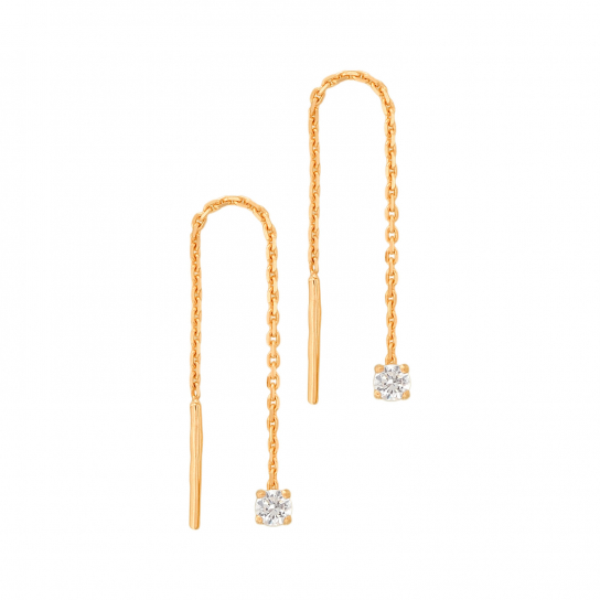 Золотые серьги 585, женские