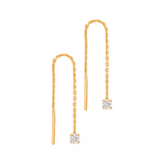 Золотые серьги 585, женские