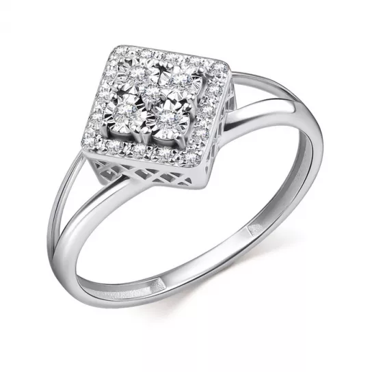 Кольцо с бриллиантами из золота