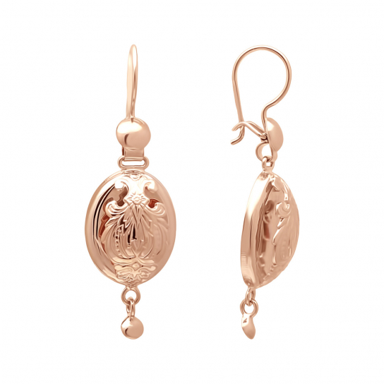 Золотые серьги 585, женские