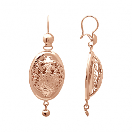 Золотые серьги 585, женские