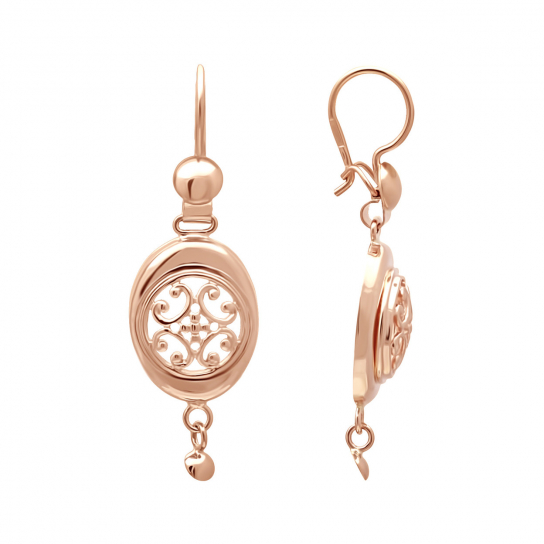 Золотые серьги 585, женские