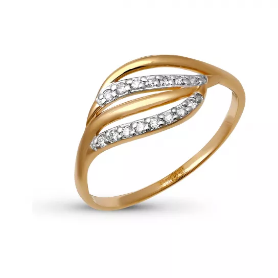 Кольцо с бриллиантами из золота