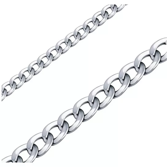 Серебряная цепочка 925 на шею, длина 45 см