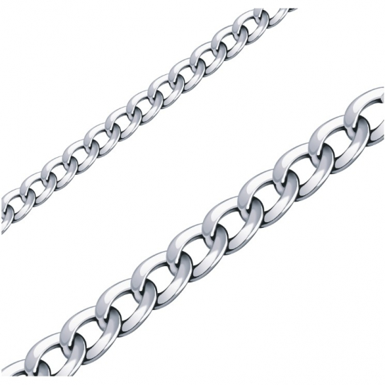 Серебряный браслет 925, плетение гарибальди, длина 22 см