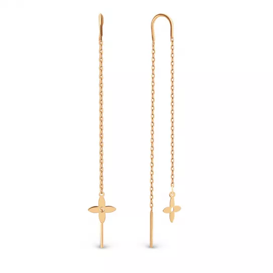 Серьги-продевки из золота