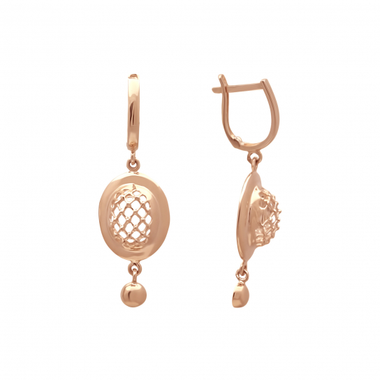 Золотые серьги 585, женские