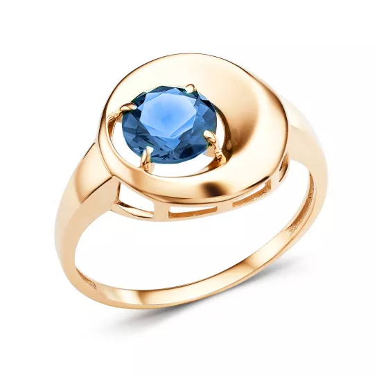 Кольцо с топазом из золота