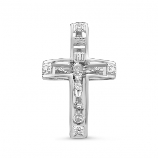 Золотой крестик 585 нательный, на шею