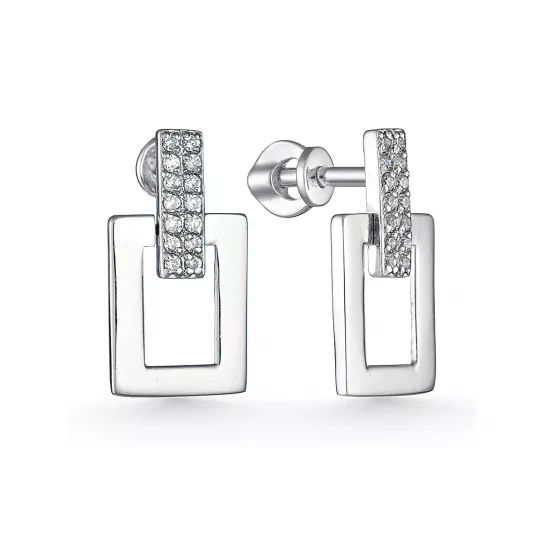 Пусеты с бриллиантами из золота