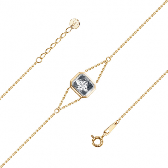 Золотой браслет 585, длина 17 см