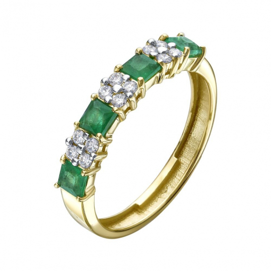 Золотое кольцо 585, женское, размер 16.5