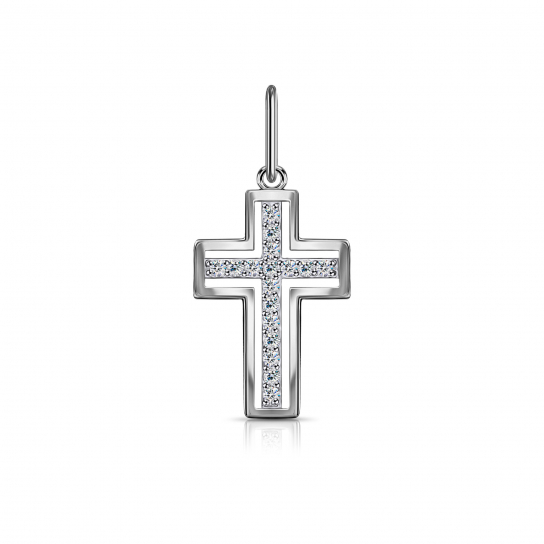 Золотой крестик 585 нательный, на шею