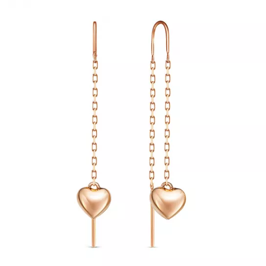 Серьги-продевки из золота