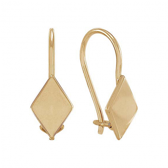 Золотые серьги 585, женские