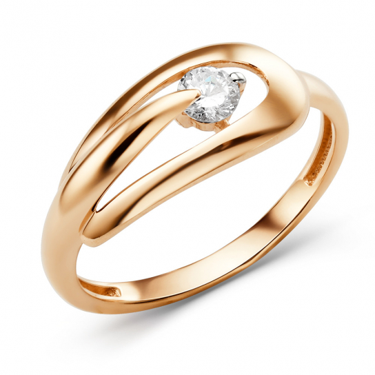 Золотое кольцо 585, женское, размер 17