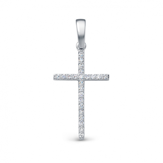 Золотой крестик 585 нательный, на шею