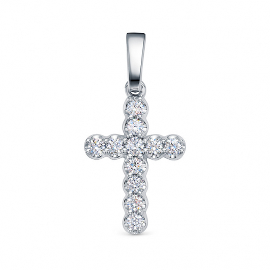 Золотой крестик 585 нательный, на шею