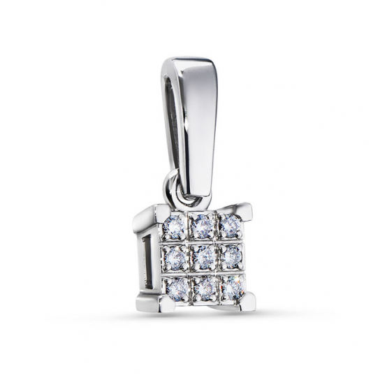 Золотая подвеска 585, женская, с бриллиантом