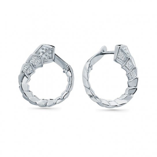 Золотые серьги 585, женские, с фианитом