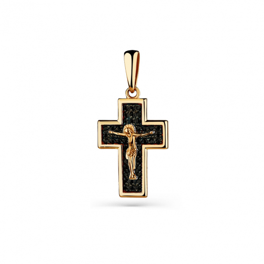 Золотой крестик 585 нательный, на шею