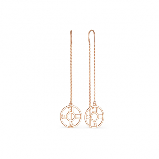 Золотые серьги 585, женские