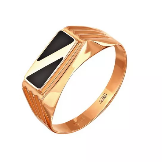 Кольцо-печатка из золота