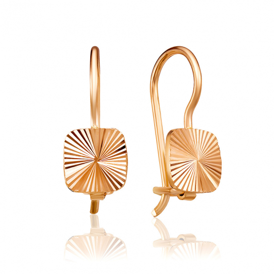 Серьги детские из золота