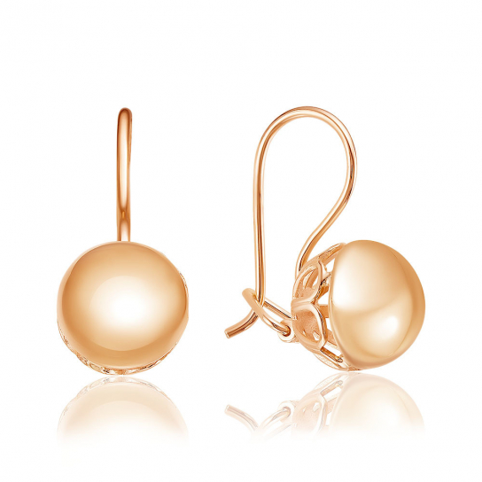 Золотые серьги 375, женские