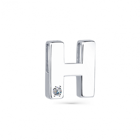 Золотая подвеска 585, женская, с фианитом