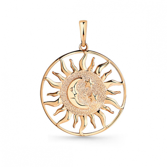 Золотая подвеска 585, женская