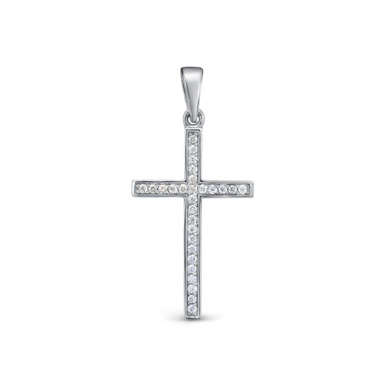 Золотой крестик 585 нательный, на шею