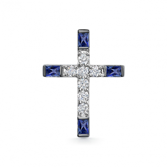 Золотой крестик 585 нательный, на шею